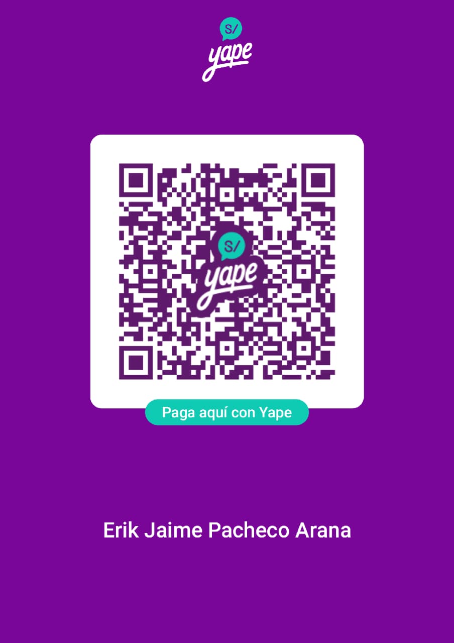 Código QR de Yape para apoyar el sitio